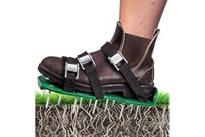 GADENGPLUS Pre-Assembled Lawn Aerator Shoes,Aerator Lawn Tool Aerator for Lawn Aeration Shoes for Lawn,Aerator Shoes for Grass Yard Aerator Manual Aerator Lawn Aerator Spike Shoes,Soil Aerator