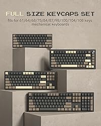 Womier Keycaps, Custom PBT Doubleshot Keycaps 60 65