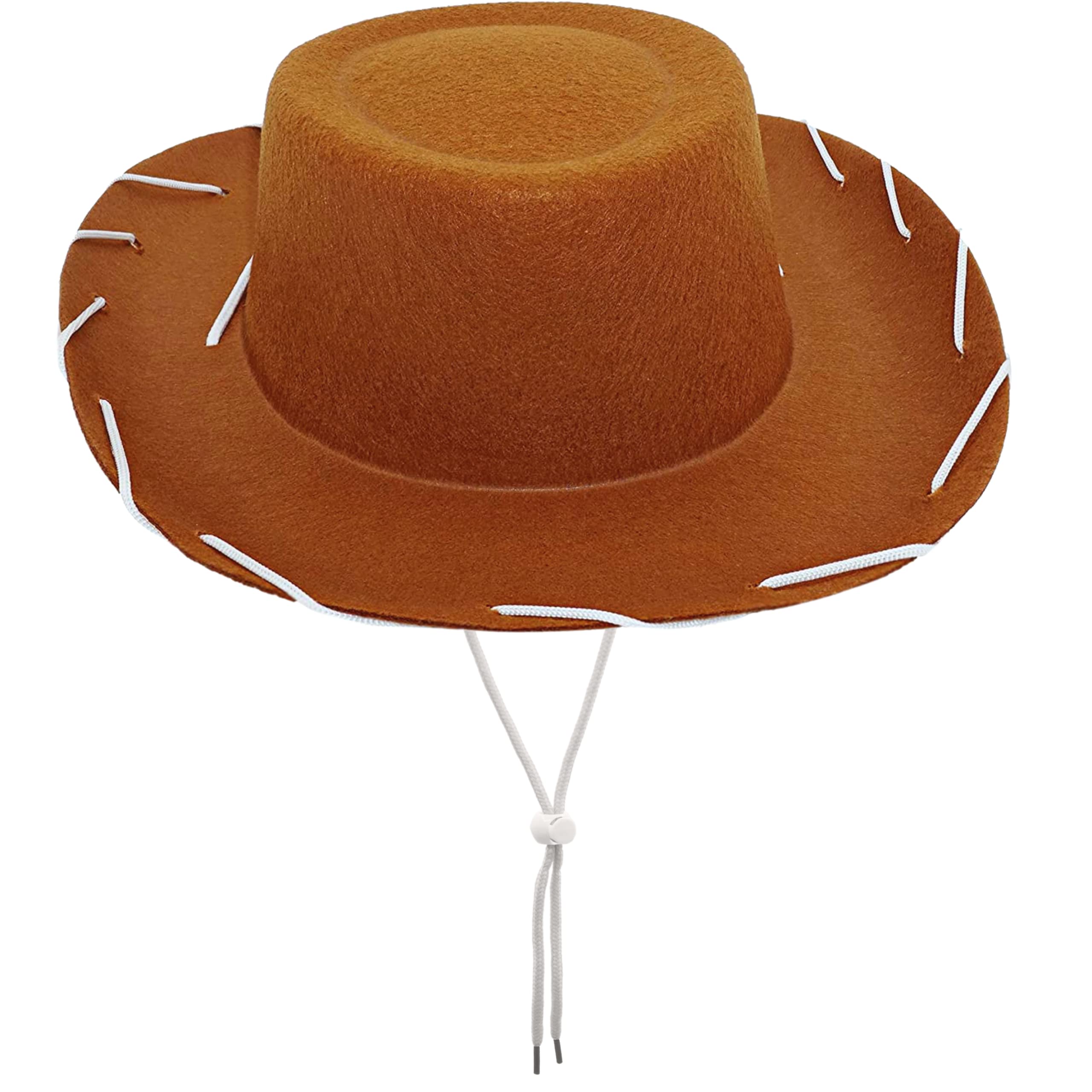 Photo 1 of 4E's Novelty Child Brown Cowboy Hat for Toddlers & Kids Felt - Kid Cowboy Costume Hat for Boys & Girls Ages 3 4 5 Year Old Halloween Costume