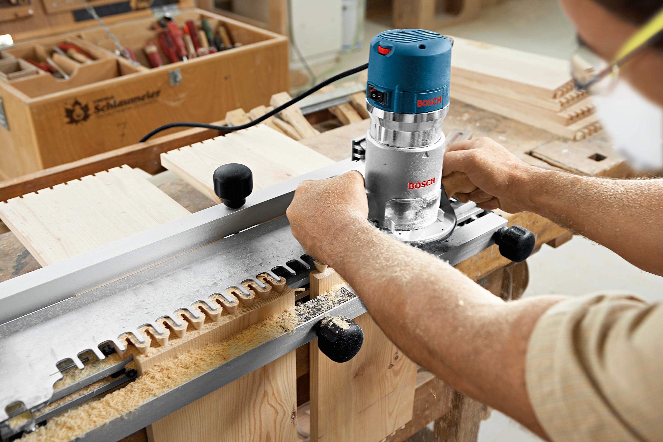 Bosch 1617EVSPK 2.25 HP Combination Plunge- and Fixed-Base Router
