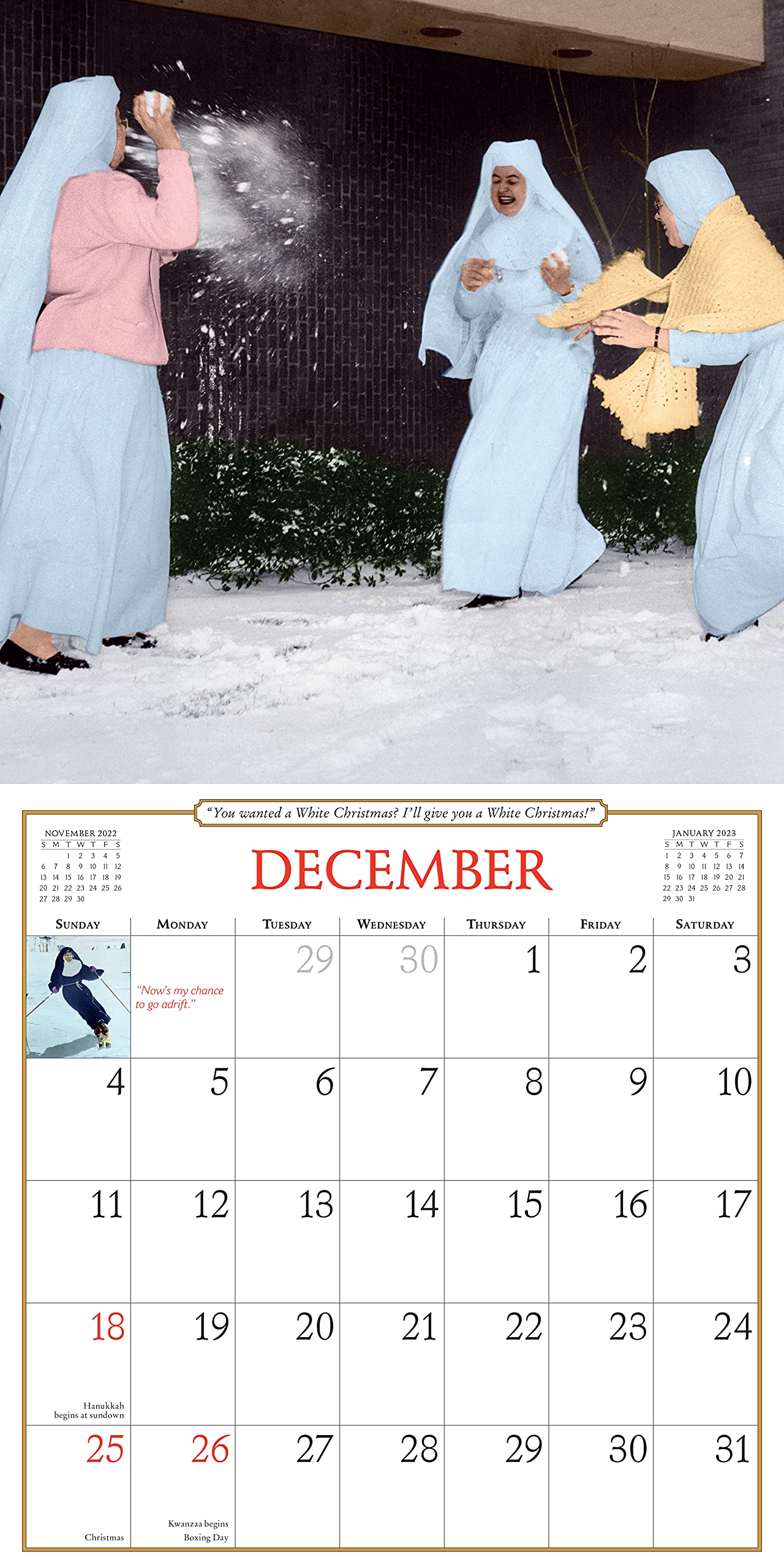 Nuns Having Fun Calendar 2023 Nuns Having Fun Wall Calendar 2022: Kelly, Maureen, Stone, Jeffrey:  9781523512799: Books - Amazon.ca