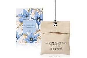 Airkeep Car Air Freshener - Cashmere Vanilla Scented Sachets for Drawer and Closet,Home Fragrance Sachets Gifts for Men Women Wardrobe,Car Fragrance