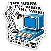 (3Pcs) The Work is Mysterious and Important Sticker Funny Laptop Lumon Industries 2" Die-Cut Waterproof Vinyl Sticker for Laptop Water Bottle Phone Kindle Decal Gifts 2 Inches