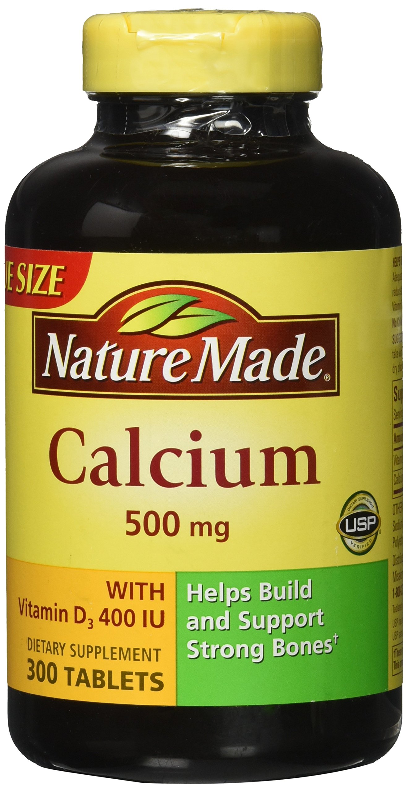 Nature Made Calcium 500 mg + Vitamin D3 Tabs, 300 ct Amazon