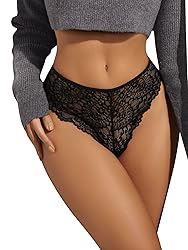SweatyRocks Women's Lingerie Floral Lace Sheer Mesh