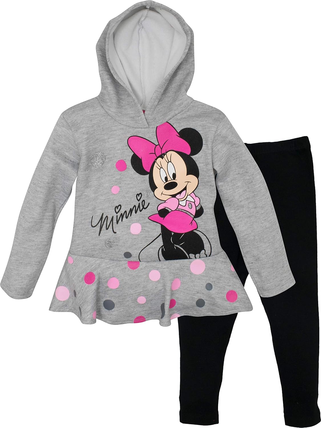 Disney Minnie Mouse Fleece Hooded Legging Set: Clothing