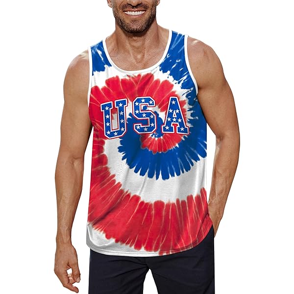 Amazon.com: Exist Men's American Flag Stripes and Stars Tank