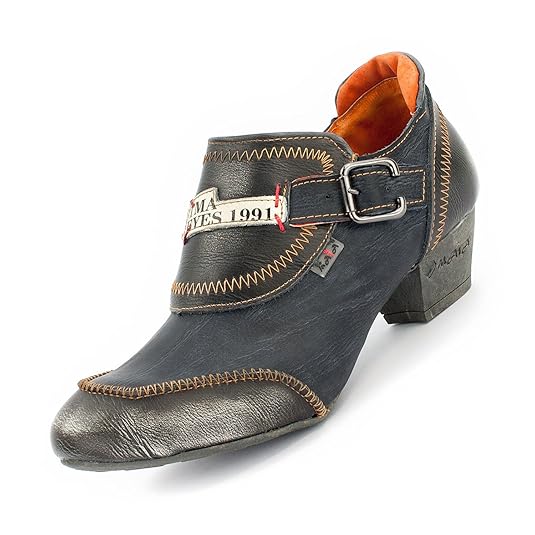 TMA Damen 6166 Elegant-Halbschuhe Echtleder