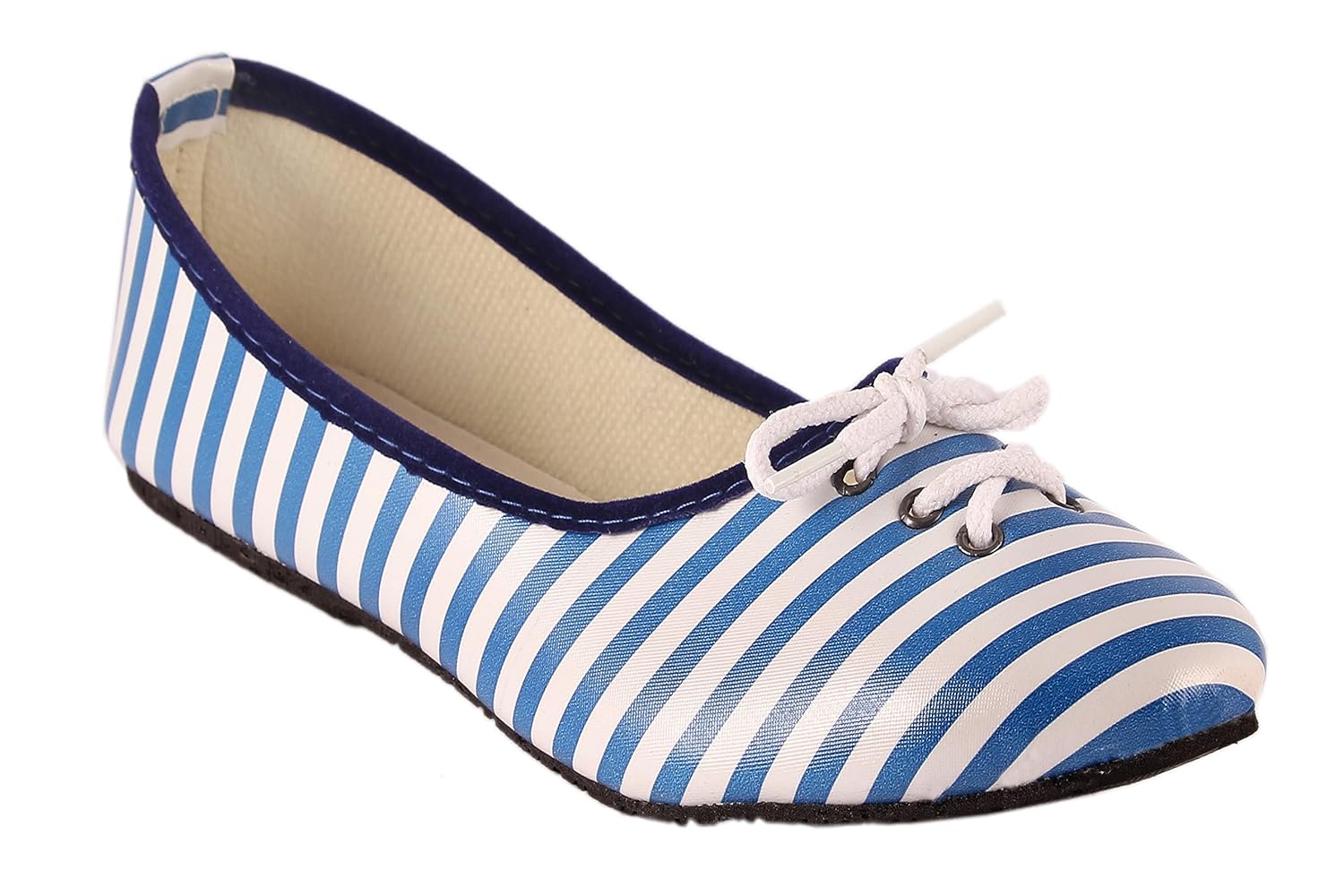 red choice collection blue & white synthetic ballerina for women and girls (rc064)
