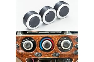 TOPINSTALL Custom 3PCS AC Climate Control Switch Knobs Compatible with 2000-2006 Toyota Tundra Accessories, Air Conditioning AC Heater Blower Fan Control Knobs Replaces 55905-0C010 559050C010