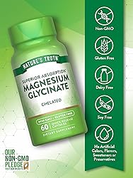Nature's Truth Magnesium Glycinate Capsules | 200mg