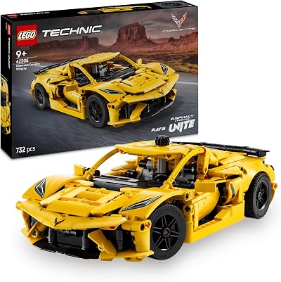 LEGO Technic Chevrolet Corvette Stingray 42205 Kit with 8-Cylinder Engine