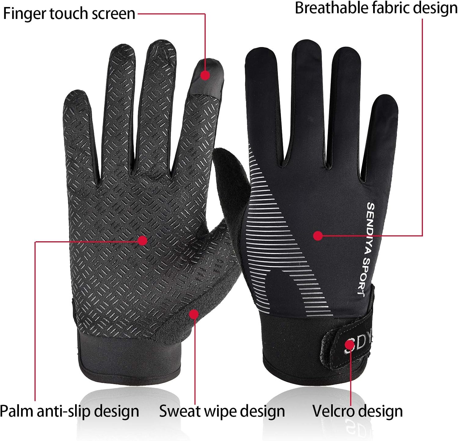 YHT Workout Gloves, Full Palm Protection & Extra Grip, Gym Gloves for Weight Lifting, Training, Fitness, Exercise (Men & Women) : Sports & Outdoors