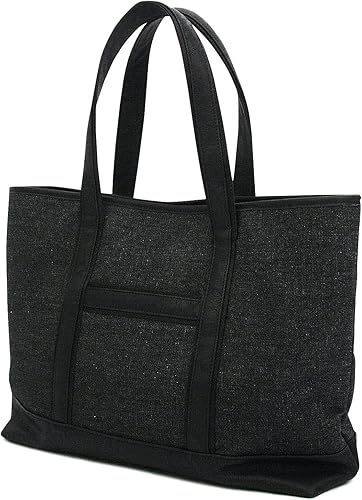 Amazon トートバッグ メンズ カジュアル ビジネス ショルダーバッグ バッグ 鞄 カバン かばん ブラック ホワイト デニム 肩掛け 524 Men F Bk ノーブランド品 シューズ バッグ