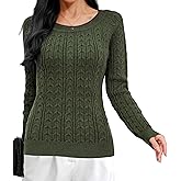 Women's Floral Jacquard Pullover Sweaters Tops