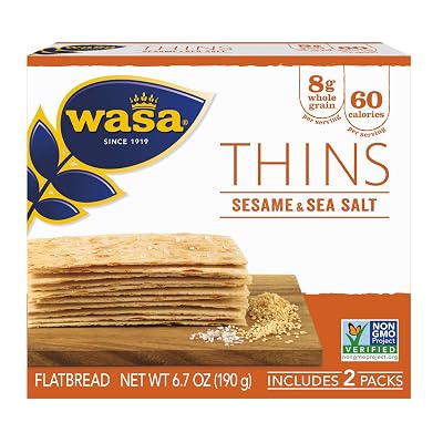 Wasa Thins Flatbread, 6.7 Ounce Pack of 10