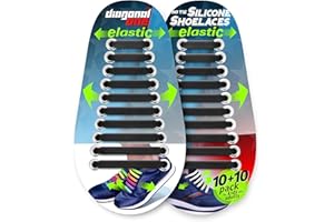 DIAGONAL ONE Elastic No Tie Shoe Laces for Adults Sneakers & Kids Sneakers fits Mens, Womens & Unisex Rubber Shoes