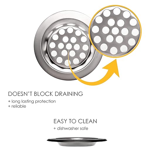 Shower Hair Catcher, Sink Strainer Small, Drain Protector, Sink Drain Catcher Metal 2.5