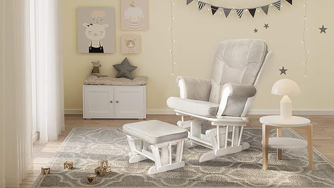 afg sleigh glider with ottoman