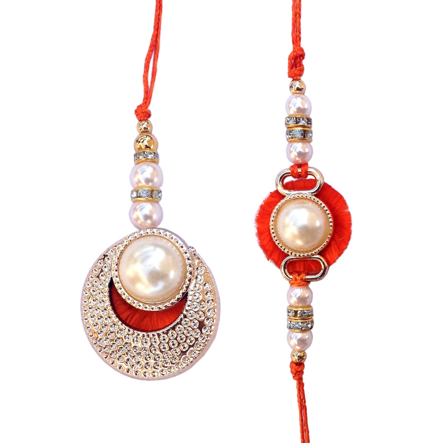 milan jewellers bhaiya bhabhi pearl rakhi