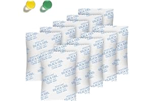 ABSORBKING Silica Gel Packets - 10 Gram 120 Packs Moisture Absorbers, Food Grade Desiccant Packs for Storage, Premium Color Indicating Desiccant Packs for Storage, Widely Used for Foods, Electronics, Jewelry