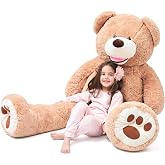 IKASA Giant Teddy Bear Plush Toy Stuffed Animals (Brown, 63 inches)
