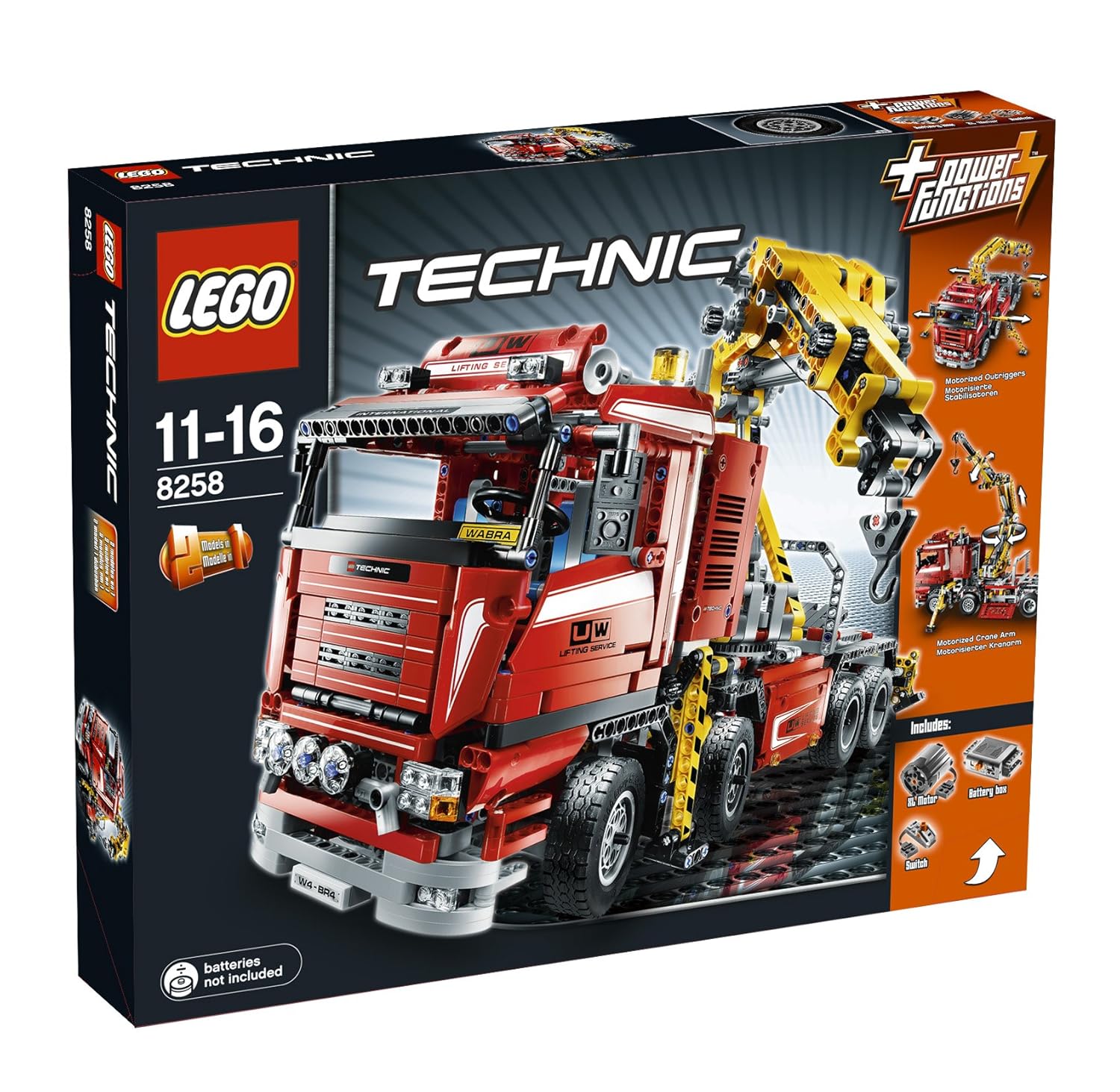 LEGO Technic Camión grúa motorizado versión inglés