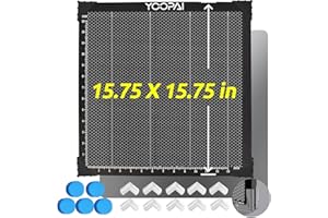 YOOPAI Honeycomb Laser Bed 400x400x22MM with Aluminum Plate, Working Table with Scale,Smooth, Precise Laser Cuting, Table Pro
