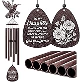 SteadStyle Valentine's Day Daughter Gifts from Mom Dad, Daughter Gifts Hummingbird Wind Chime for Birthday Graduation, Wedding, Thanksgiving, Mother's Day Christmas Large Size 37 in