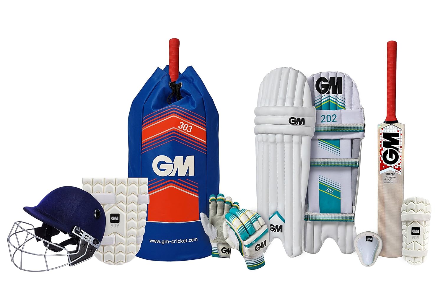 Buy GM 1600399 Complete Kit with Helmet Cricket Size 6 Online at Low