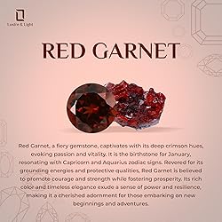 LUSTRE AND LIGHT Round Shape Natural Red Garnet
