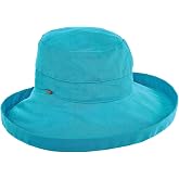 Scala- Sun Hat for Women, Cotton Wide Brim, UPF 50+ UV Protection, Packable | For Hiking, Beach &amp; Travel, High UV Protection, Big Brim, Breathable Cotton, Adjustable, Drawstrings, Foldable &amp; Lightweight