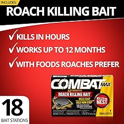 Combat Max 12 Month Roach Killing Bait, Small Roach