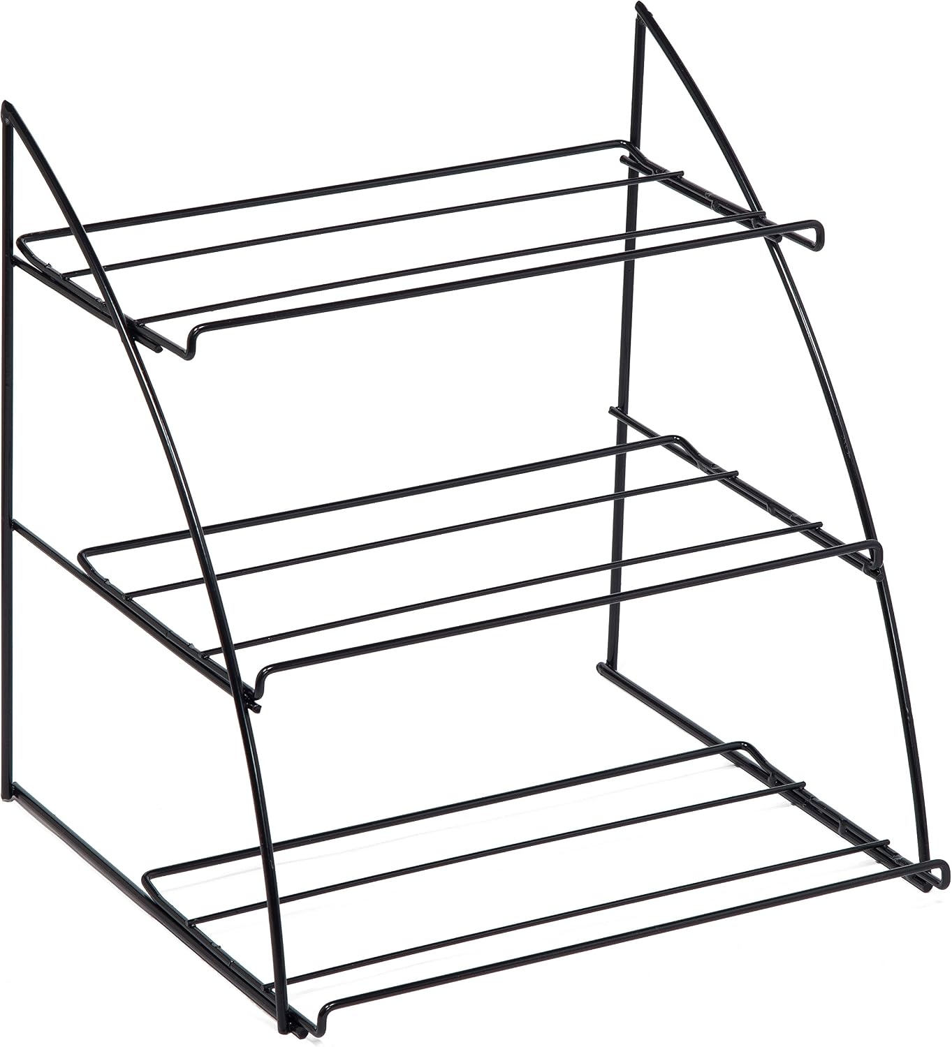 Prestige Wicker Counter Top Display Stand Three Baskets, Wood, Natural, 35 x 20 x 15 cm - Image 3