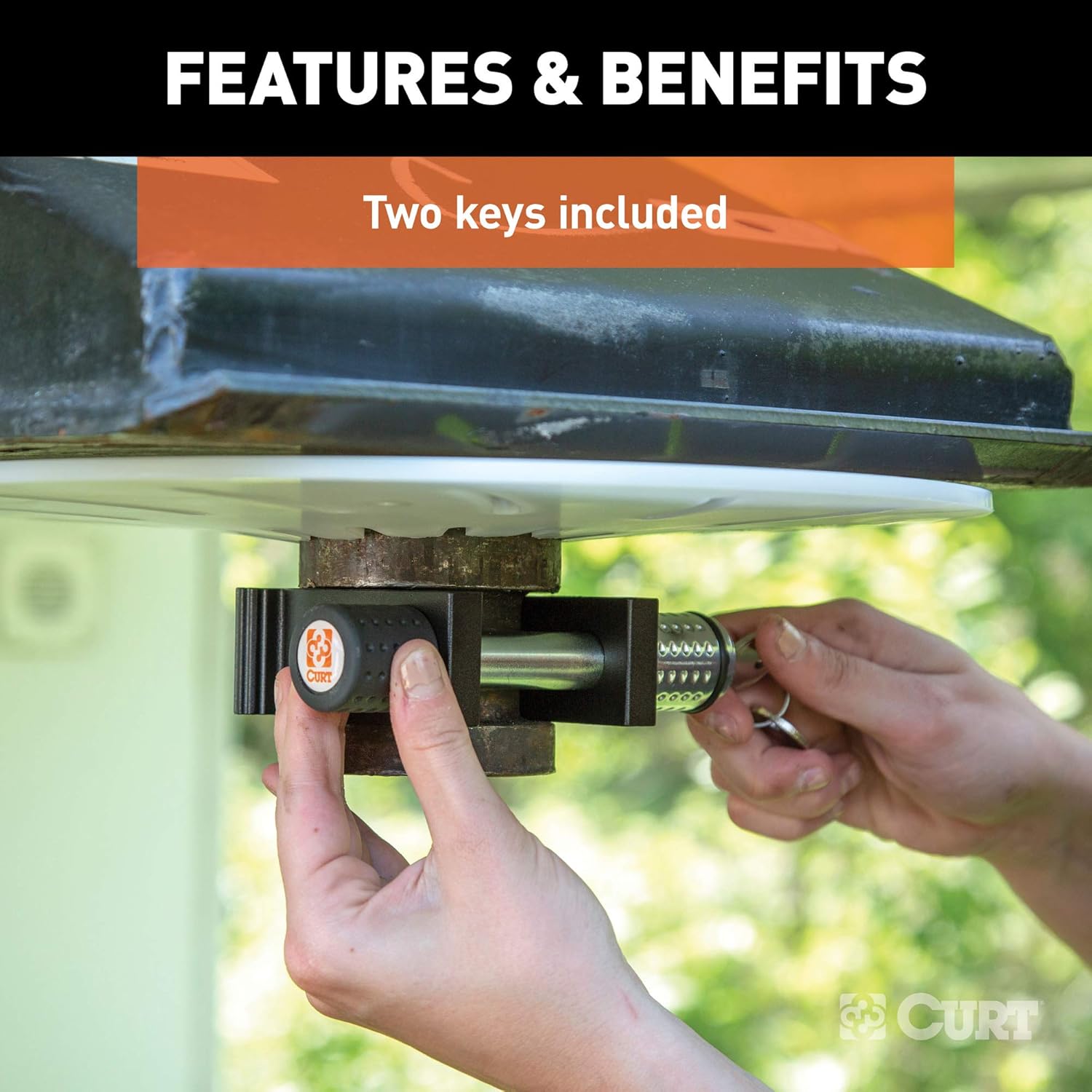 CURT 23255 5th Wheel Trailer Lock for 2-Inch King Pin: Automotive