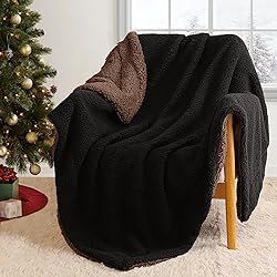 Exclusivo Mezcla Reversible Sherpa Fleece Throw