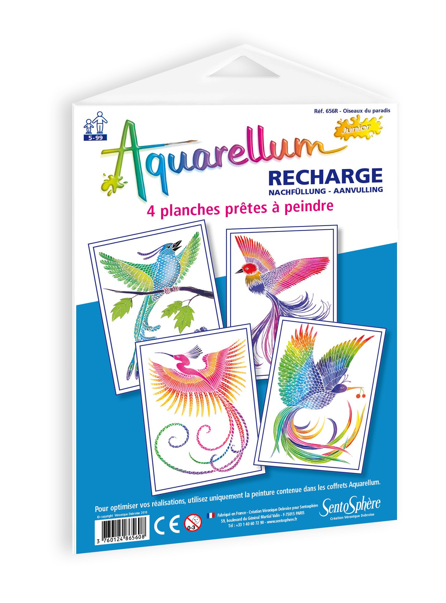 Sentosphère 656R Junior Aquarellum Refill Bird of Paradise