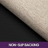 DEXI Kitchen Rug Mat Sets 43x75cm 43x150cm Beige Non Slip Rubber Backed view 5