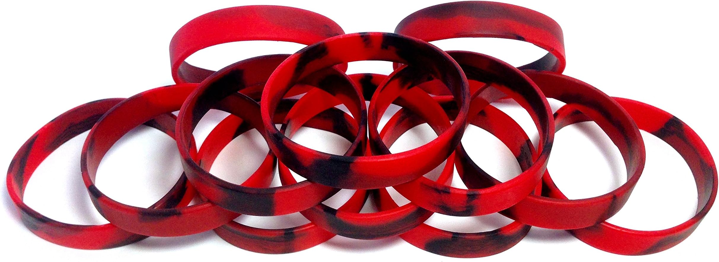 USA Company_1 Dozen Multi-Pack Blank Wristbands Bracelets Silicone Rubber - Select from a Variety of Colors