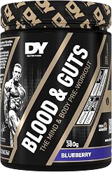 DY Nutrition Blood & Guts Pre Workout Powder Blueberry 380g 350mg Caffeine