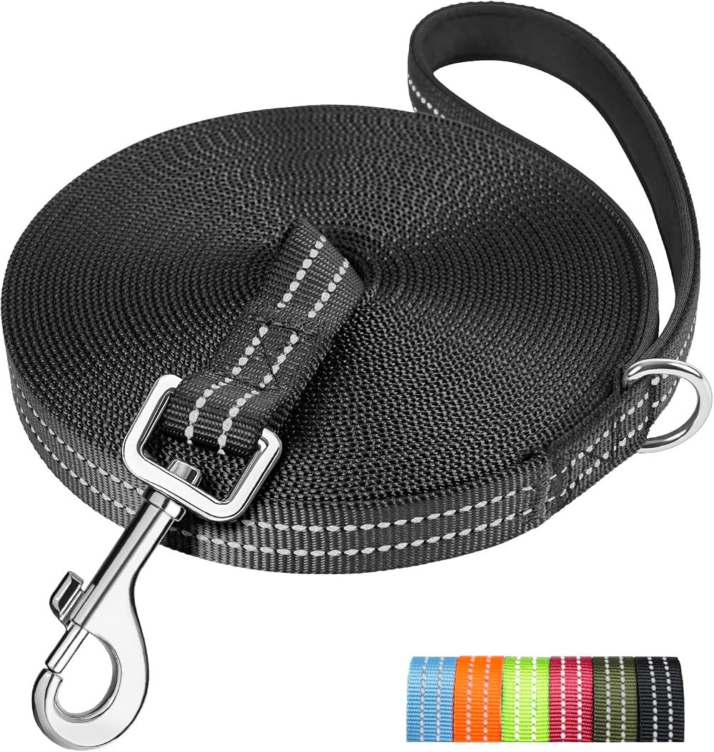 X XBEN Long Line Dog Lead 30M Reflective Lightweight 250kg Hook