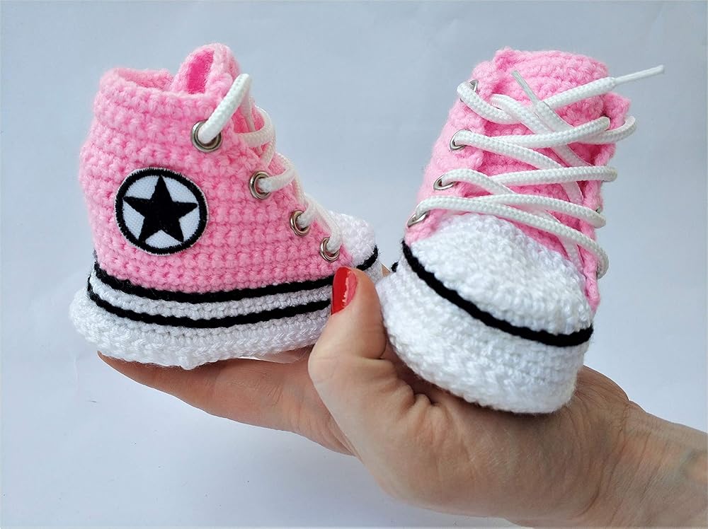 crochet converse newborn high tops