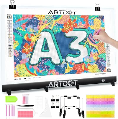 ARTDOT A3 LED Light Pad Diamond Painting Art Board Drawing Tracing 31x42cm