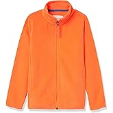 Amazon Essentials Boys and Toddlers' Polar Fleece Full-Zip Mock Jacket