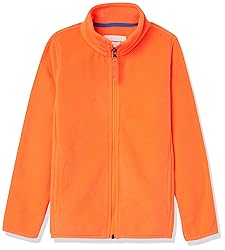 Amazon Essentials Boys' Polar Fleece Full-Zip Mock