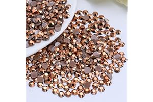 Briskbloom 2000PCS 4mm Resin Flatback Rhinestone, Brown/Coffee Flatback Jelly Rhinestones for Crafts, Mugs, Bottles, Tumblers, Shoes, Loose Bling Glitter Diamond Resin Jelly AB Stone