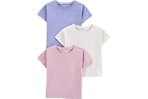 Simple Joys by Carter's Toddler Girls' 3-Pack Solid Short-Sleeve Tee Shirts