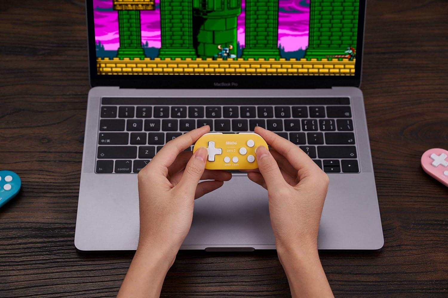 Amazon Com 8bitdo Zero 2 Bluetooth Key Chain Sized Mini Controller For Nintendo Switch Windows Android And Macos Yellow Edition Home Audio Theater