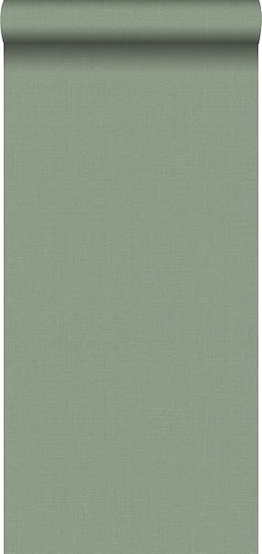 Wallpaper Linen Texture Jade Green 148745 From Estahome Amazon Co Uk Diy Tools