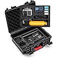 Tomat Hard Case for Gopro Hero 13/12/11 Waterproof Travel Case Creator Edition/Volta/Media Mod,Shockproof Carrying Case for Gopro Hero 13 Accessories